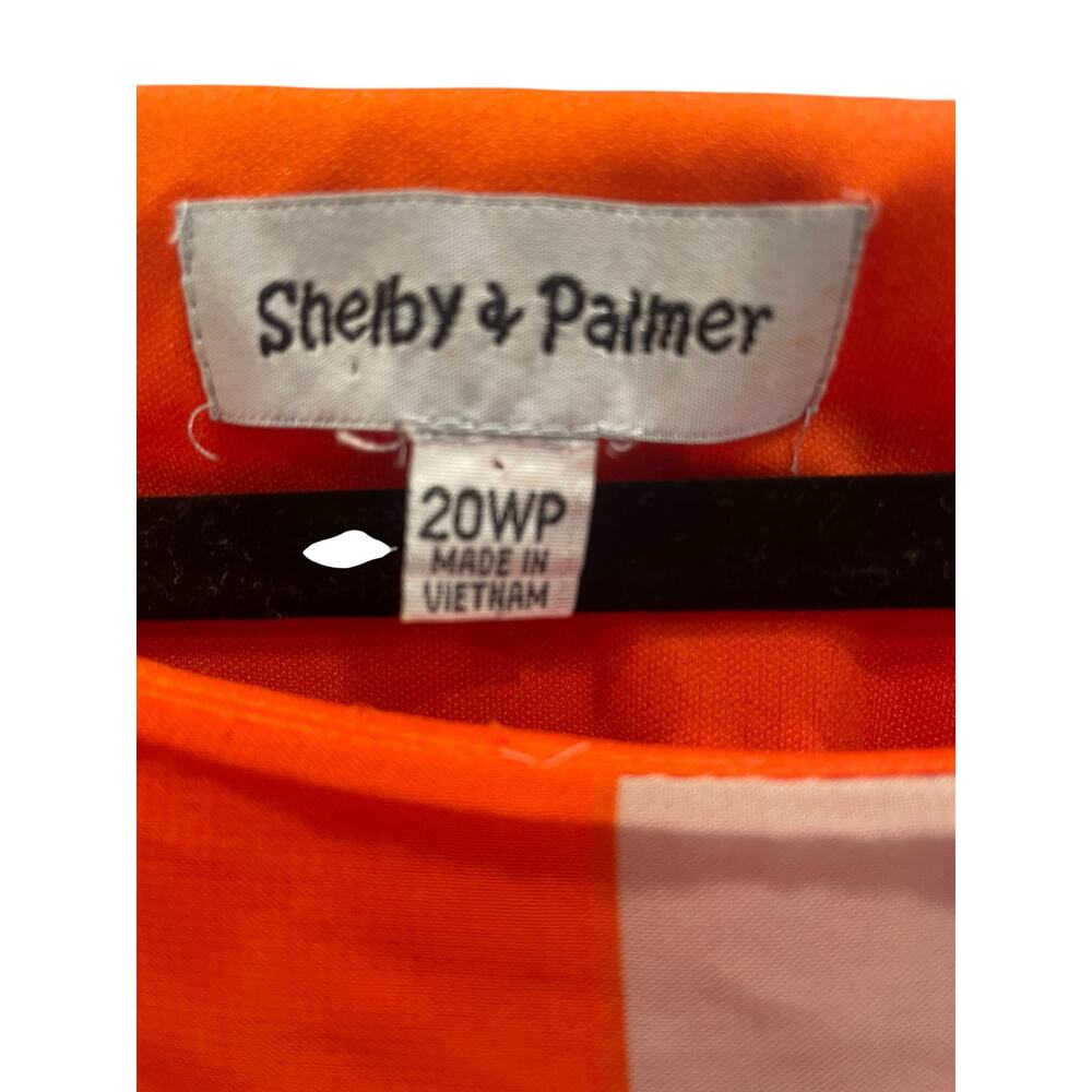 Shelby & Palmer Vibrant Geometric Blouson Dress 20WP - Picture 3 of 5